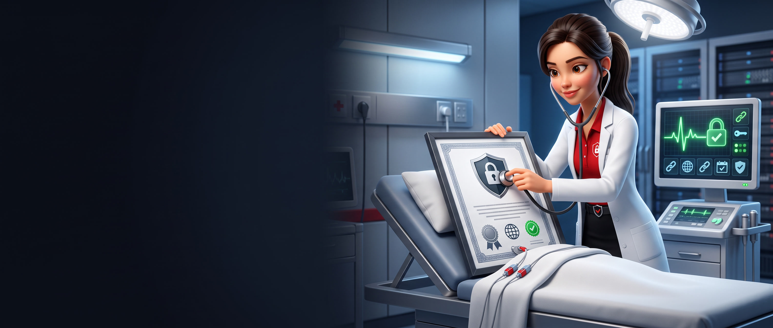 DeNiSe checking the health of an SSL certificate in the SSLassist monitoring clinic
